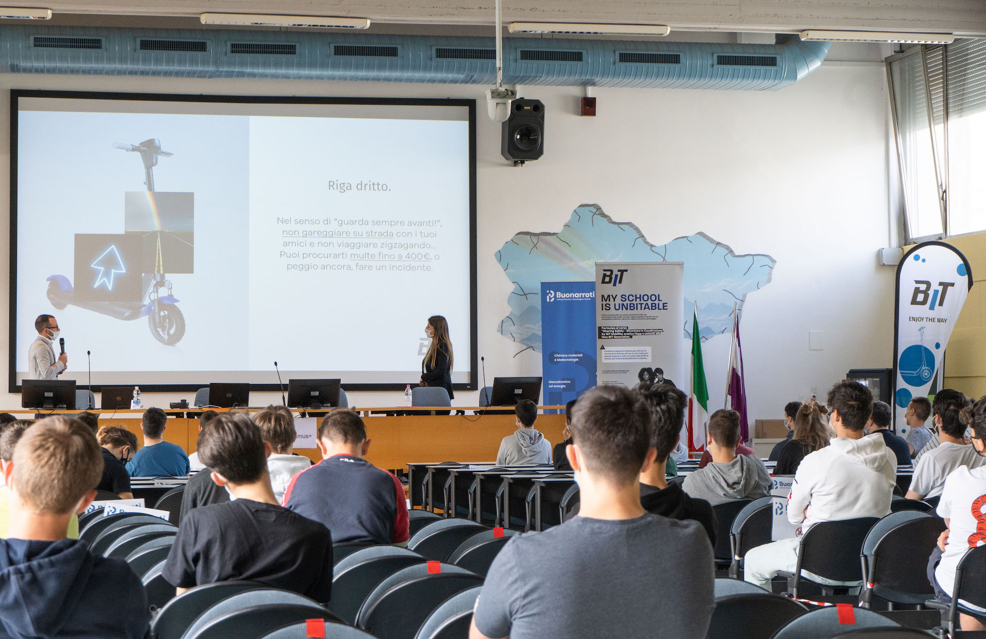 Sharing mobility e sicurezza: BIT Mobility arriva all’ITT Buonarroti per formare gli studenti