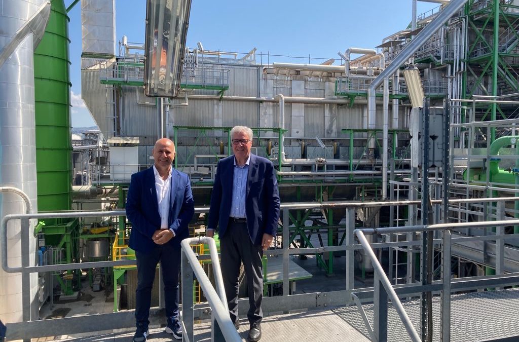Associazione EBS: ad Anagni la visita dell’Europarlamentare Salvatore De Meo nell’impianto Bonollo Energia