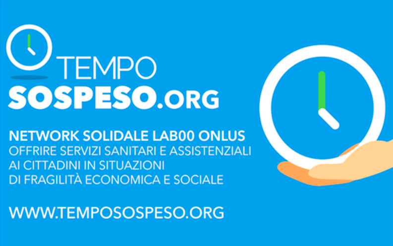 Al via il progetto TempoSospeso.org: cure sanitarie e assistenziali per persone in difficoltà