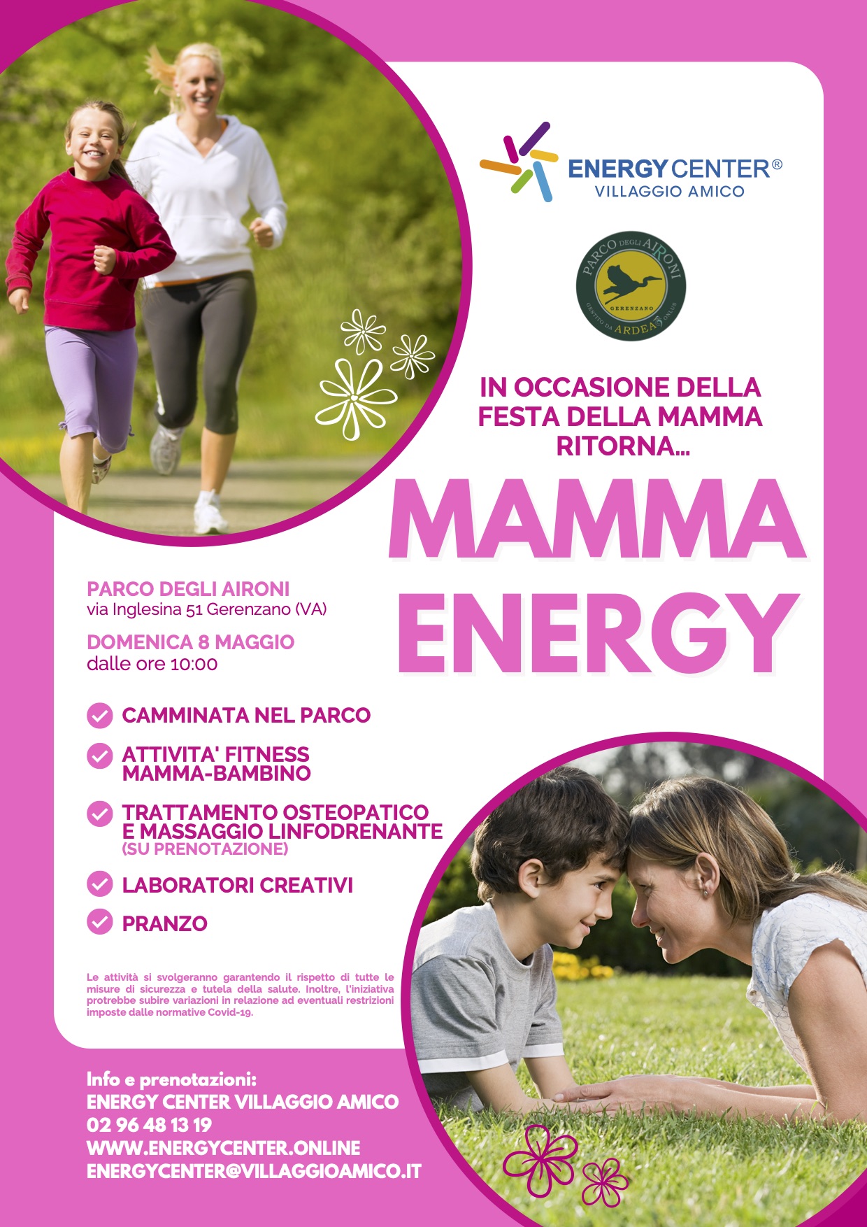 L’Energy Center Villaggio Amico festeggia le mamme con una giornata al parco