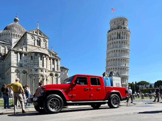 Intervento di Green Conservation alla Torre di Pisa
