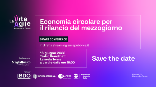 LA VITA AGILE: economia circolare per il rilancio del Mezzogiorno