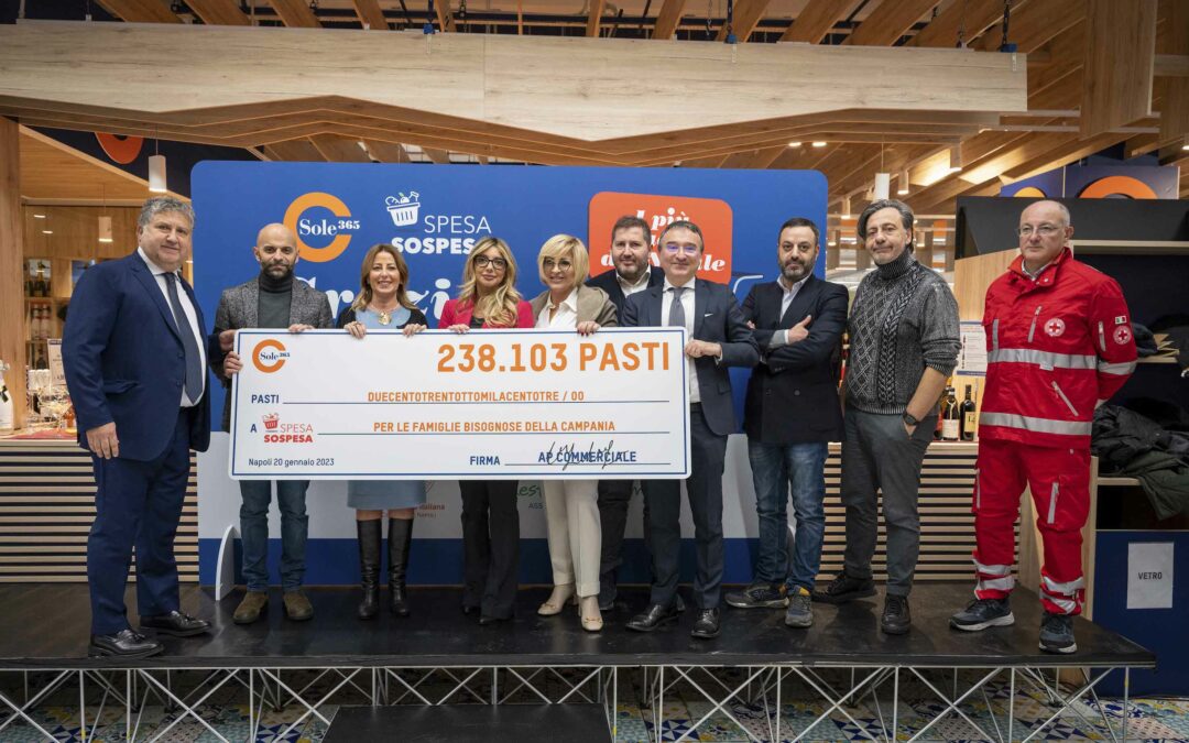 Napoli: distribuiti oltre 230mila pasti grazie al progetto SpesaSospesa.org