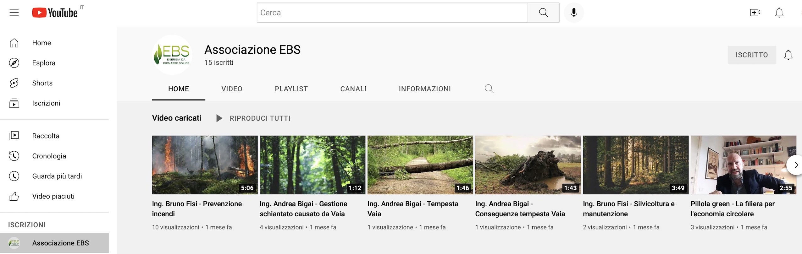 L’energia delle biomasse solide arriva su YouTube con EBS