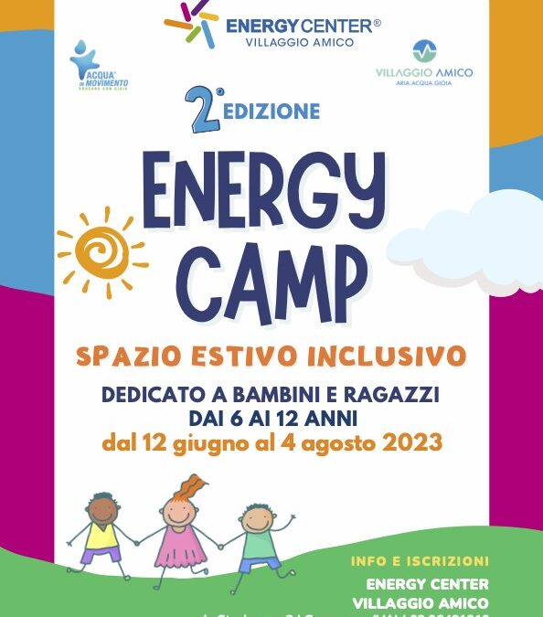 All’Energy Center Villaggio Amico al via la seconda edizione del campus estivo Energy Camp 2023