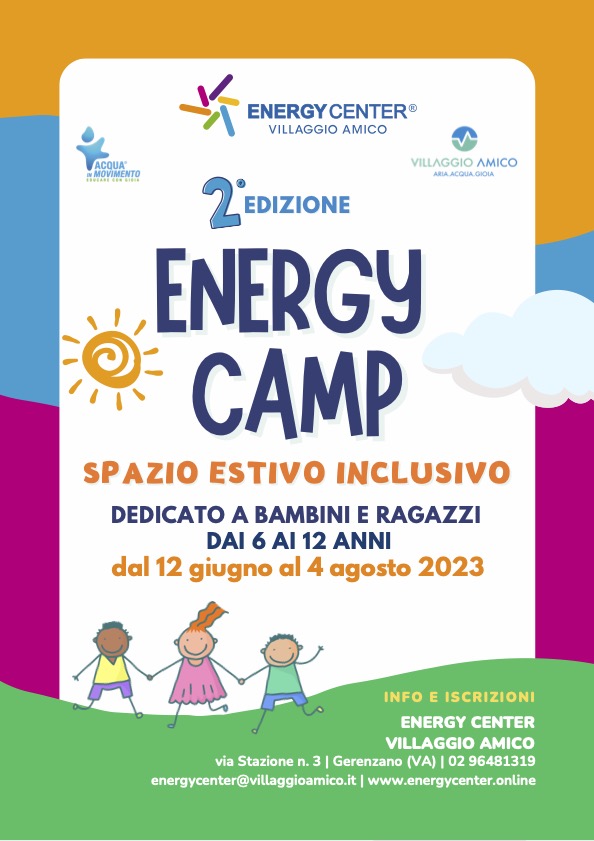 All’Energy Center Villaggio Amico al via la seconda edizione del campus estivo Energy Camp 2023