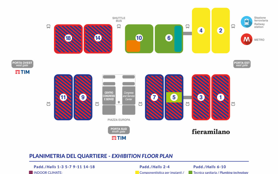 MCE – Mostra Convegno Expocomfort presenta le novità del layout degli spazi espositivi della 43ª edizione