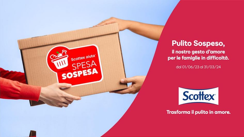 Scottex® dona 100.000 pasti tramite il progetto Pulito Sospeso per combattere la povertà alimentare in Italia