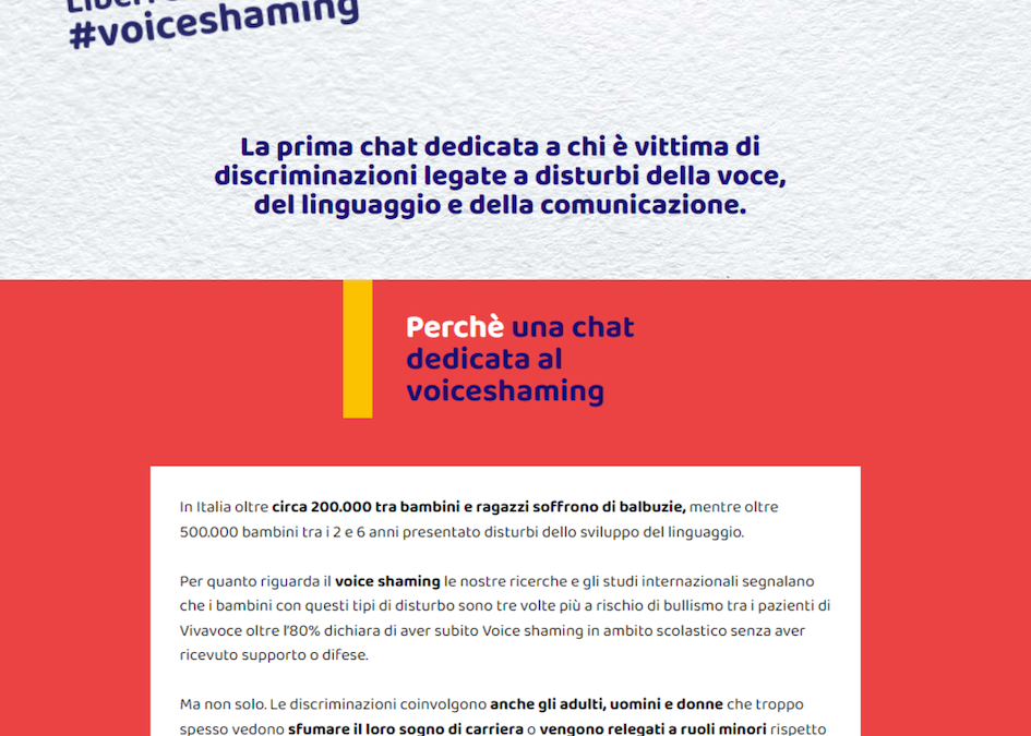 Arriva a Messina la campagna dell’Associazione Vivavoce “Voice Help Sicilia” contro il voice shaming