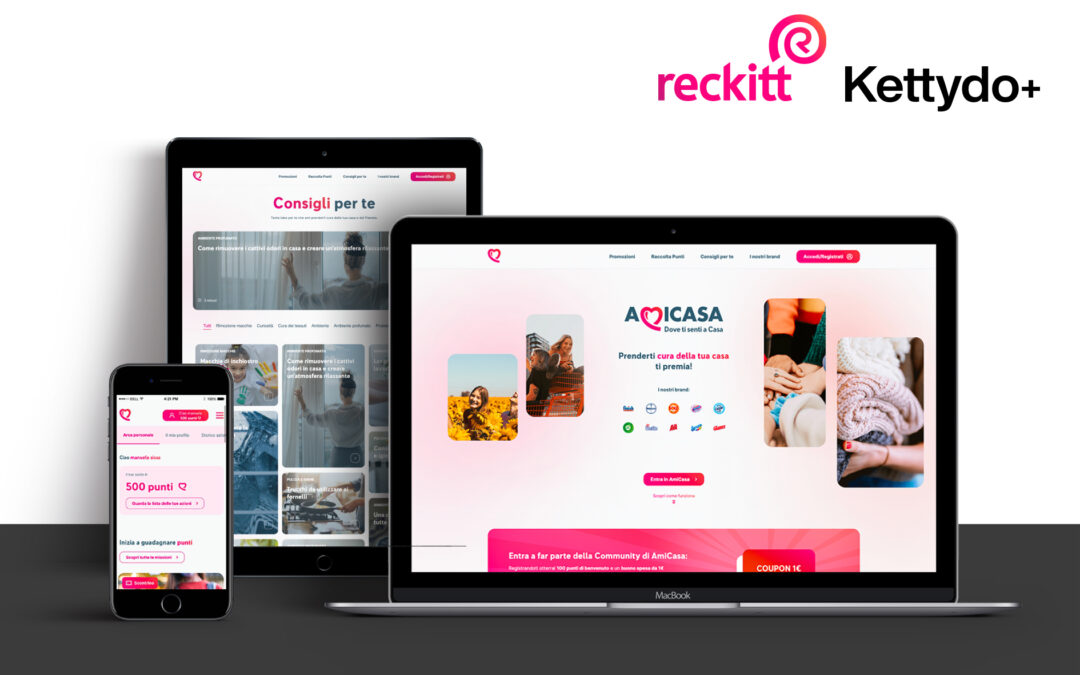 Reckitt Hygiene lancia la community platform AmiCasa® e affida a Kettydo+ la creazione dell’intero Loyalty System