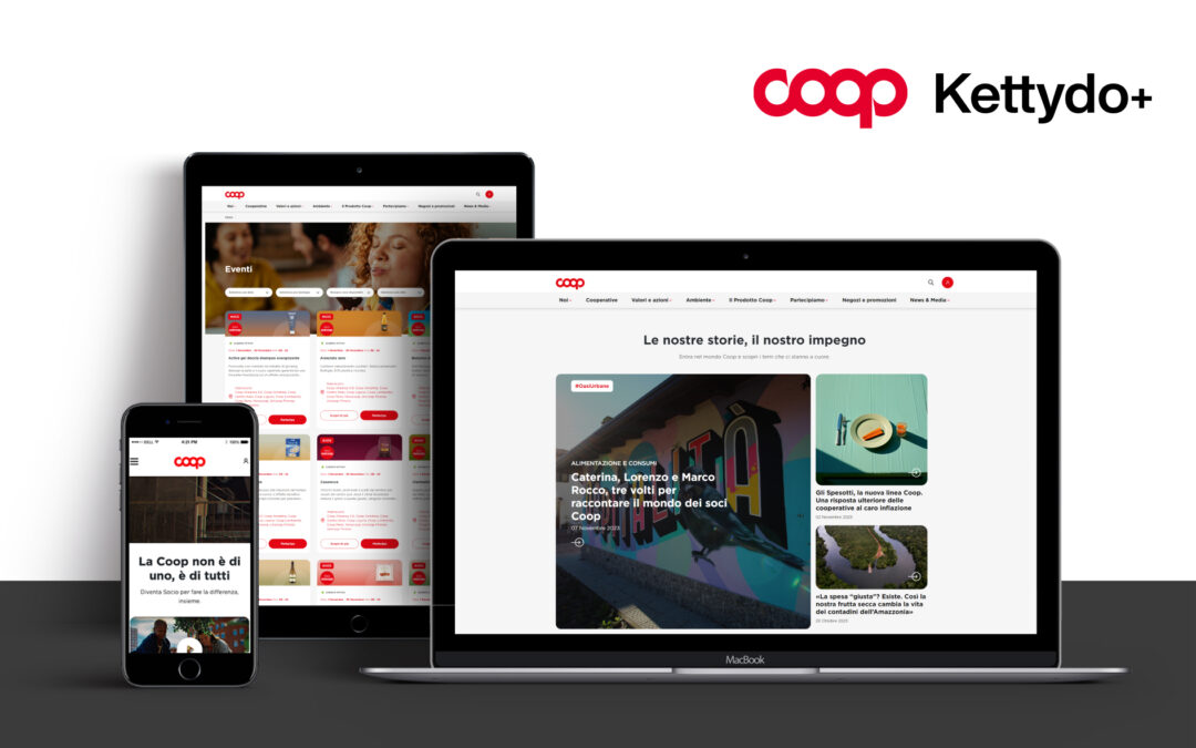 Coop Italia conferma Kettydo+ come partner per veicolare i valori fondanti del gruppo attraverso il redesign del sito