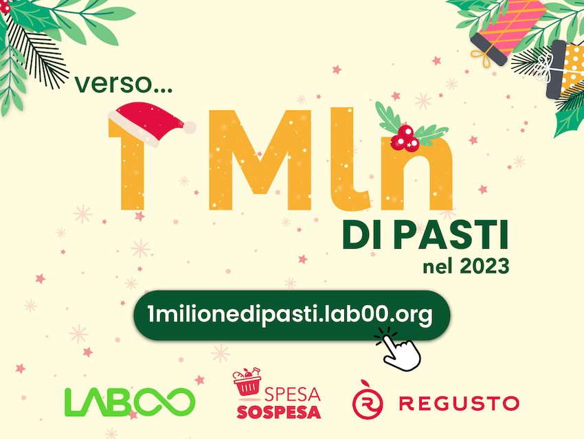 A Natale dona una SpesaSospesa.org: obiettivo 1 milione di pasti distribuiti entro fine anno