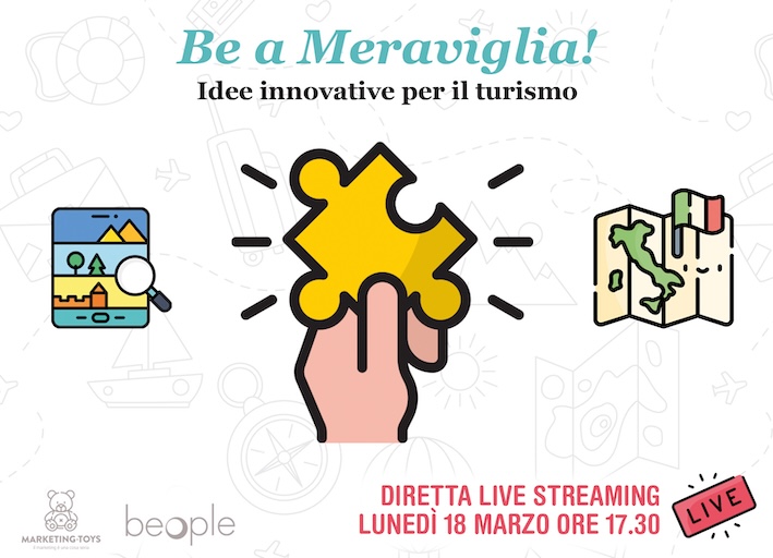 Il 18 marzo in diretta i risultati della challenge “Be a Meraviglia!” un percorso di co-progettazione territoriale a sostegno dei piccoli e medi operatori del turismo italiano.
