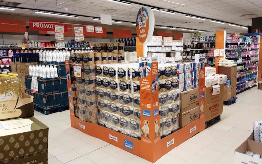 Attiva in 600 store la campagna Pulito Sospeso promossa da Scottex® a supporto del progetto TempoSospeso.org