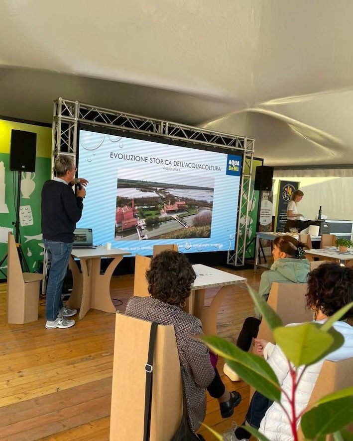 Aqua de Mâ a Slow Fish Liguria: degustazione di orate e branzini allevati in mare aperto